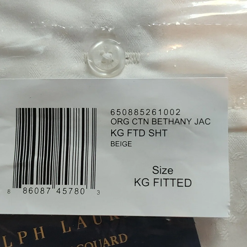 Ralph Lauren Organic cotton bedding white sheets.